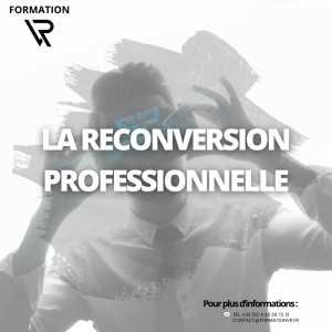 Image avec pour titre "La reconversion professionnelle"